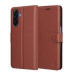 Étui portefeuille Techsuit Leather Folio pour Samsung Galaxy A17 5G / A17 4G - Brown