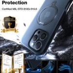 Coque Torras Ostand Spin MagSafe Series pour iPhone 17 Pro Max - Navy Blue – Image 4