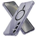 Coque Techsuit Shockproof Clear Silicone MagSafe pour Samsung Galaxy S24 - Smoke Black
