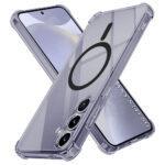 Coque Techsuit Shockproof Clear Silicone MagSafe pour Samsung Galaxy S24 Plus - Smoke Black