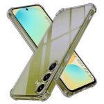 Coque Techsuit Shockproof Clear Silicone pour Samsung Galaxy S24 FE - Smoke Black