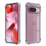 Coque Techsuit Shockproof Clear Silicone pour Google Pixel 9 - Smoke Black