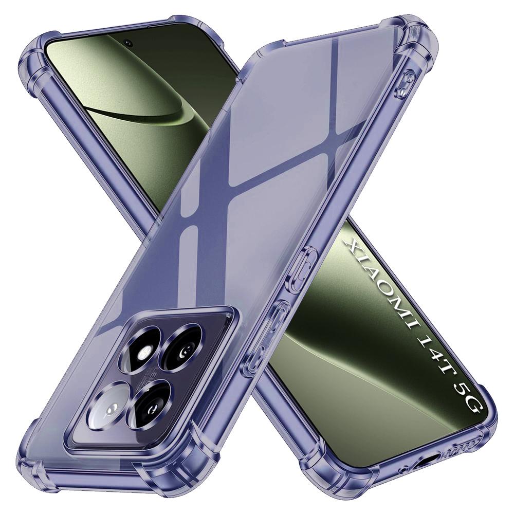 2499385 Coque Techsuit Shockproof Clear Silicone pour Xiaomi 14T - Smoke Black – Image 1