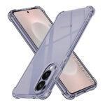 Coque Techsuit Shockproof Clear Silicone pour Samsung Galaxy S25 Edge - Smoke Black
