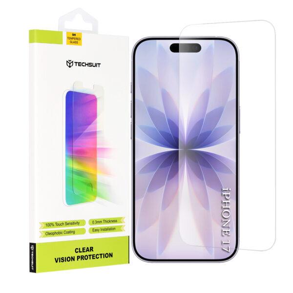 Protection d'écran Techsuit Clear Vision Glass pour iPhone 17 - Transparent