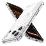 Coque Techsuit Shockproof Clear Silicone MagSafe pour iPhone 17 Pro Max - Clear