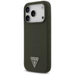 Coque Guess Silicone Triangle Logo MagSafe pour iPhone 17 Pro - Khaki – Image 3