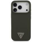Coque Guess Silicone Triangle Logo MagSafe pour iPhone 17 Pro - Khaki – Image 2