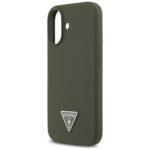 Coque Guess Silicone Triangle Logo MagSafe pour iPhone 17 - Khaki – Image 4