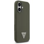 Coque Guess Silicone Triangle Logo MagSafe pour iPhone 17 - Khaki – Image 6