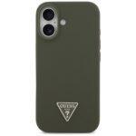Coque Guess Silicone Triangle Logo MagSafe pour iPhone 17 - Khaki – Image 2