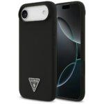 Coque Guess Silicone Triangle Logo MagSafe pour iPhone Air - Black