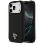 Coque Guess Silicone Triangle Logo MagSafe pour iPhone 17 Pro - Black