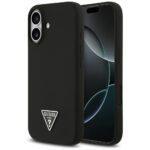 Coque Guess Silicone Triangle Logo MagSafe pour iPhone 17 - Black