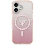 Coque Guess IML Gradient Triangle Logo MagSafe pour iPhone 17 - Pink – Image 2