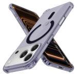 Coque Techsuit Shockproof Clear Silicone MagSafe pour iPhone 17 Pro Max - Smoke Black