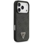 Coque Guess Leather 4G Triangle Strass MagSafe pour iPhone 17 Pro - Black – Image 4