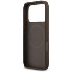 Coque Guess Leather 4G Triangle Strass MagSafe pour iPhone 17 Pro - Brown – Image 6
