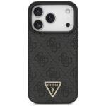 Coque Guess Leather 4G Triangle Strass MagSafe pour iPhone 17 Pro Max - Black – Image 2