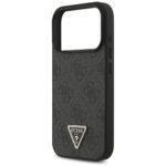Coque Guess Leather 4G Triangle Strass MagSafe pour iPhone 17 Pro Max - Black – Image 5