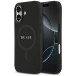 Coque Guess Saffiano Classic Logo MagSafe pour iPhone 17 - Black