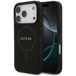 Coque Guess Saffiano Classic Logo MagSafe pour iPhone 17 Pro Max - Black
