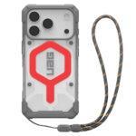 Coque UAG Pathfinder Clear MagSafe pour iPhone 17 Pro - Active Lava Lanyard