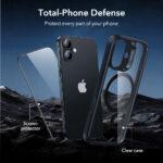 Coque MagSafe ESR Classic Hybrid HaloLock + film protecteur pour iPhone 17 - Clear Black – Image 2