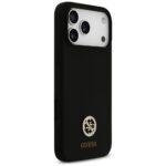 Coque Guess Silicone Logo Strass 4G MagSafe pour iPhone 17 Pro Max - Black – Image 3
