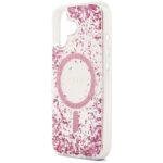 Coque Guess Liquid Glitter Flower MagSafe pour iPhone 17 - Pink – Image 5