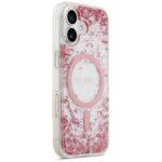 Coque Guess Liquid Glitter Flower MagSafe pour iPhone 17 - Pink – Image 3