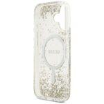 Coque Guess Liquid Glitter Flower MagSafe pour iPhone 17 - Gold – Image 6