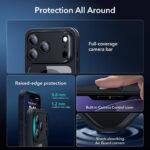 Coque MagSafe ESR Classic Hybrid HaloLock + film protecteur pour iPhone 17 Pro Max - Clear Black – Image 4