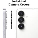 Lot de 2 protections d'objectif Ringke Camera Lens Frame Glass pour Samsung Galaxy S25 FE - Black – Image 2