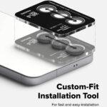 Lot de 2 protections d'objectif Ringke Camera Lens Frame Glass pour Samsung Galaxy S25 FE - Black – Image 3