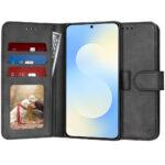 Étui portefeuille Techsuit Diary Book pour Samsung Galaxy S25 FE - Black
