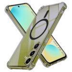 Coque Techsuit Shockproof Clear Silicone MagSafe pour Samsung Galaxy S24 FE - Smoke Black