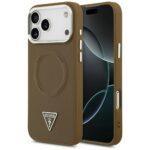 Coque Guess Hardcase Triangle Logo MagSafe pour iPhone 17 Pro - Brown