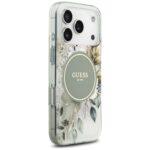Coque Guess IML Flower & Tonal Circle MagSafe pour iPhone 17 Pro Max - Green – Image 4