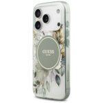 Coque Guess IML Flower & Tonal Circle MagSafe pour iPhone 17 Pro Max - Green – Image 3