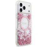 Coque Guess Liquid Glitter Flower MagSafe pour iPhone 17 Pro Max - Pink – Image 2