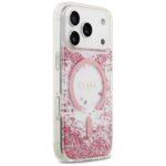 Coque Guess Liquid Glitter Flower MagSafe pour iPhone 17 Pro - Pink – Image 3