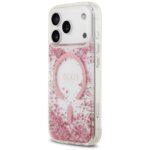 Coque Guess Liquid Glitter Flower MagSafe pour iPhone 17 Pro - Pink – Image 6