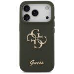 Coque Guess Silicone Big 4G Script pour iPhone 17 Pro Max - Khaki – Image 2