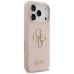 Coque Guess Silicone Big 4G Script pour iPhone 17 Pro - Light Pink – Image 3