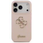 Coque Guess Silicone Big 4G Script pour iPhone 17 Pro - Light Pink – Image 2
