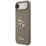 Coque Guess Silicone Big 4G Script pour iPhone Air - Brown – Image 6