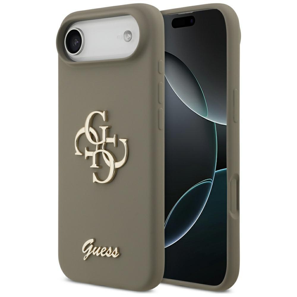 2595769 Coque Guess Silicone Big 4G Script pour iPhone Air - Brown – Image 1