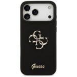 Coque Guess Silicone Big 4G Script pour iPhone 17 Pro Max - Black – Image 2