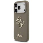 Coque Guess Silicone Big 4G Script pour iPhone 17 Pro - Brown – Image 3